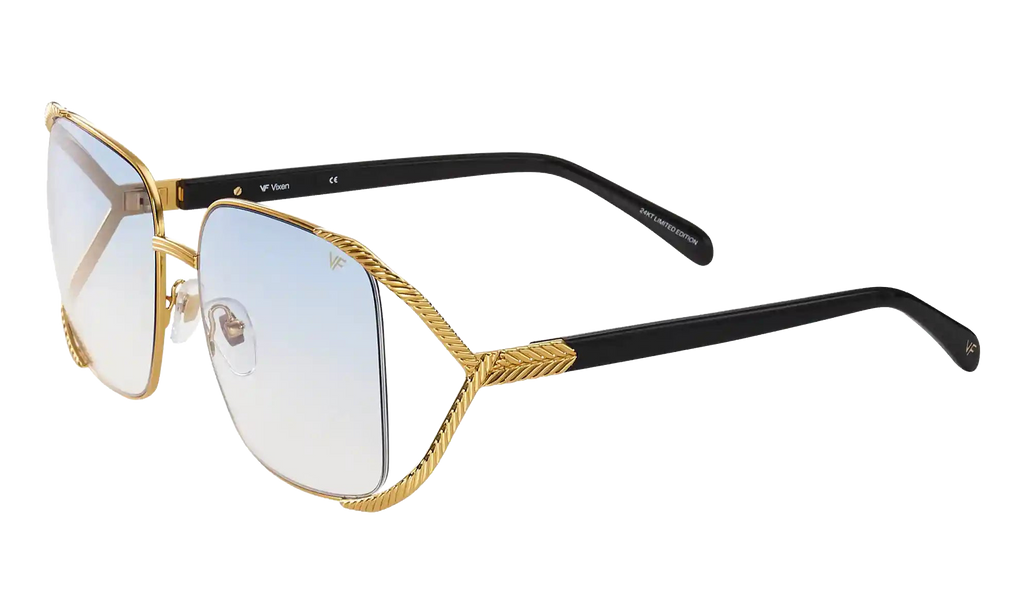 Vixen 24KT Yellow Gold / Black / Blue Gradient Flash Blue MPVX2 0006 23D5