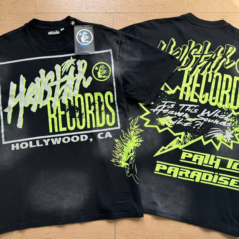 Hellstar Black Records Hollywood Tee