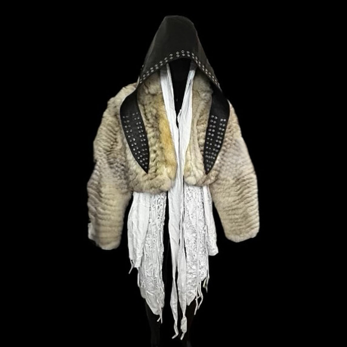 Opium Yvl Style Leather Durag Head Wrap Hat Hip Hop Hats Tie Bandana Playboicarti Same Men Women Fashion High Street Black Leather Hat Cap Ngvp #1318