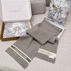 Dior WHITE Knitted Hat Scarf Two-Piece Set #21981