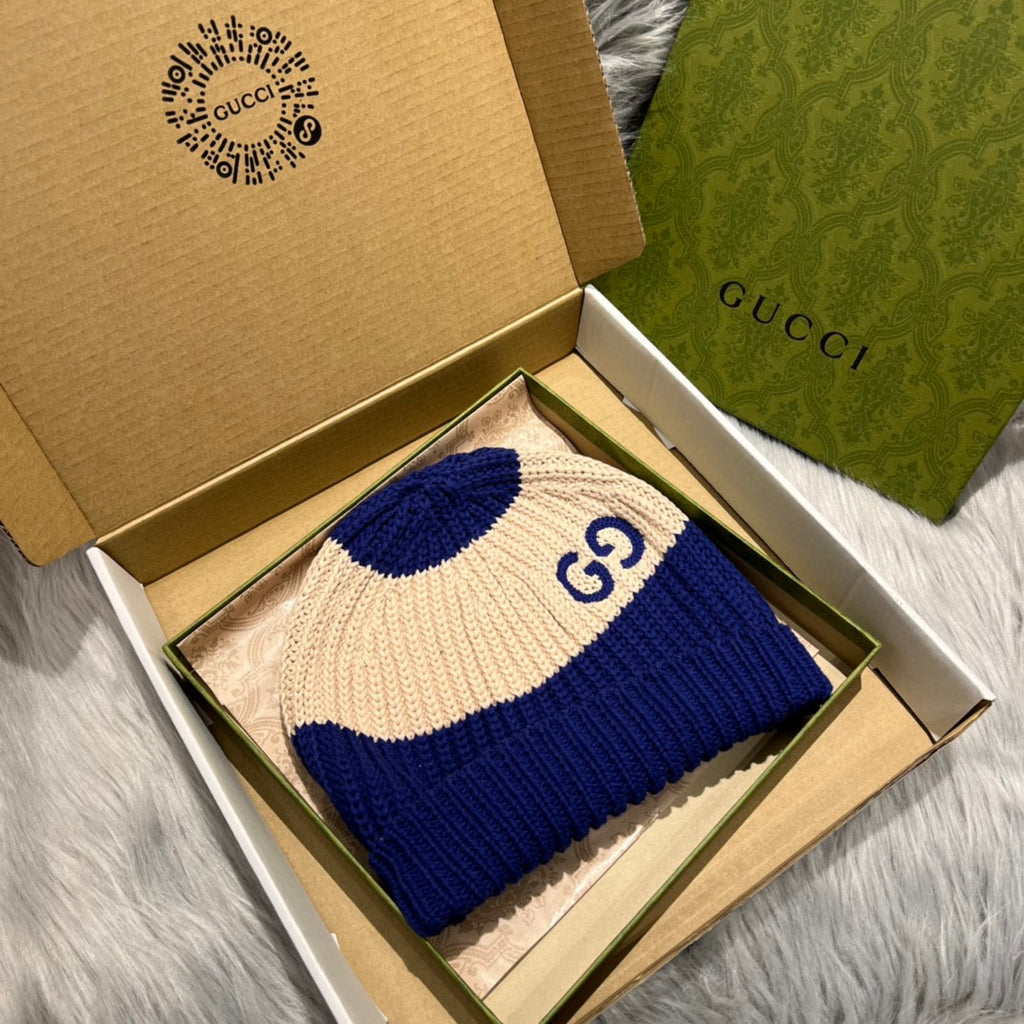 Gucci Multicolor Wool Cotton Hat #6695