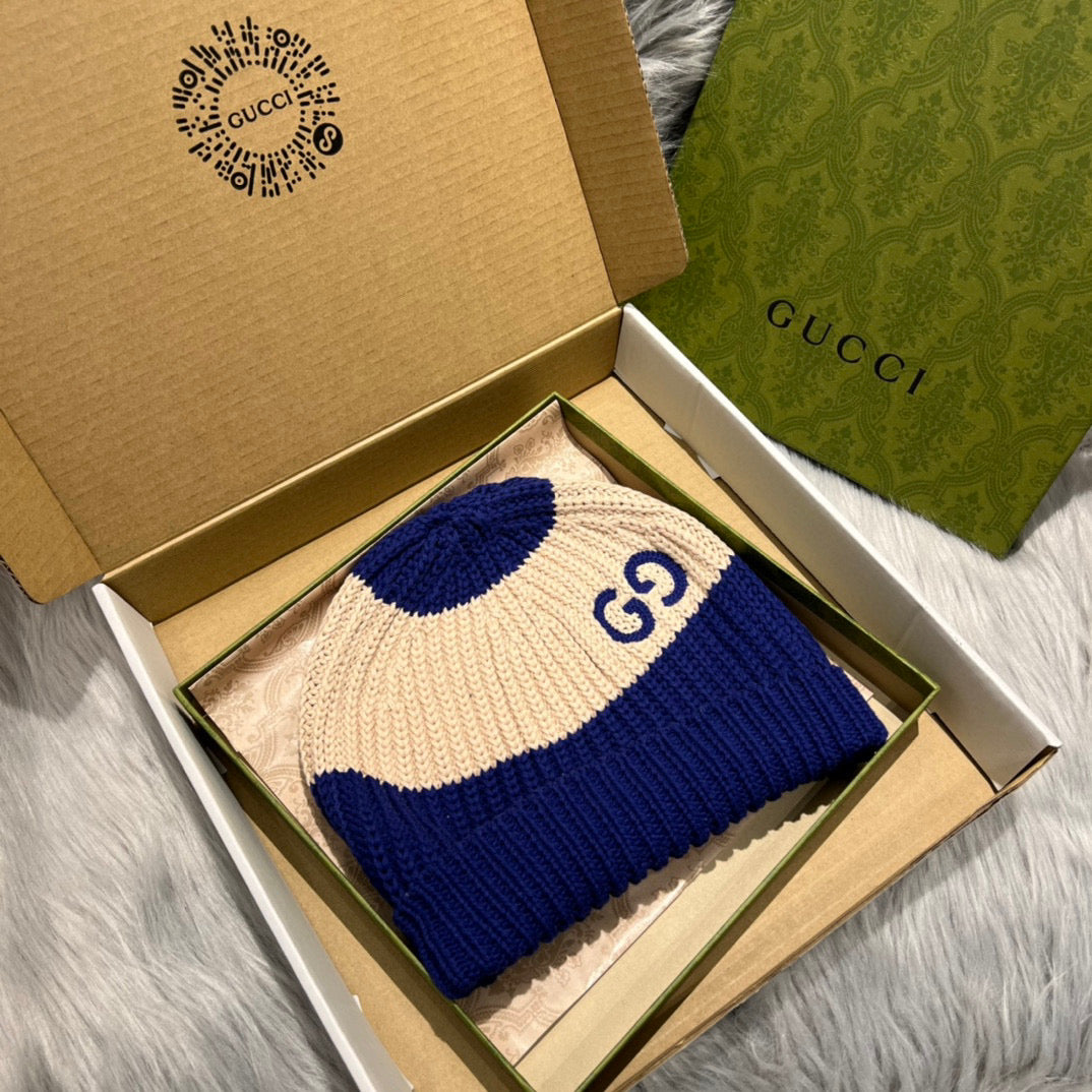 Gucci Multicolor Wool Cotton Hat #6695