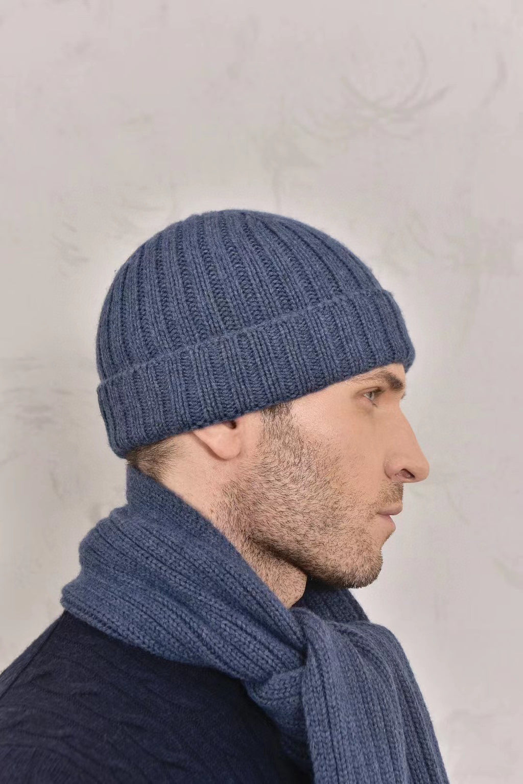 Loro Piana Cashmere Knit Hat Scarf Set #6664