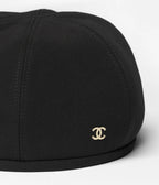 Chanel Women's Fall/Winter Fashion Classic Solid Color Metal Logo Beret Hat  Accessories #78924