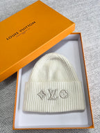 Louis Vuitton Knitted Embroidered Logo Hat Cap #96618