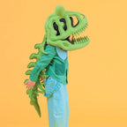 Kid's Fashion Headwear Dinosaur Gift Handmade Custom Solid Color Linen Dinosaur Hat #31321