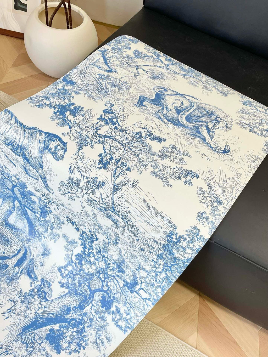 Toile de Jouy Yoga Mat
