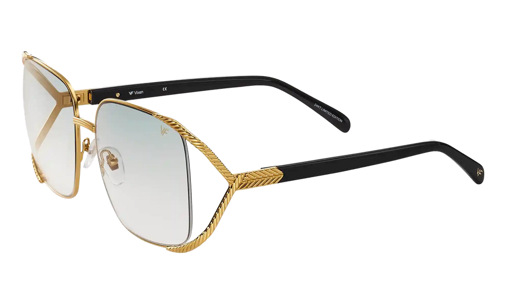 Vixen 24KT Yellow Gold / Black / Powder Green Flash Purple MPVX2 0001 23T1