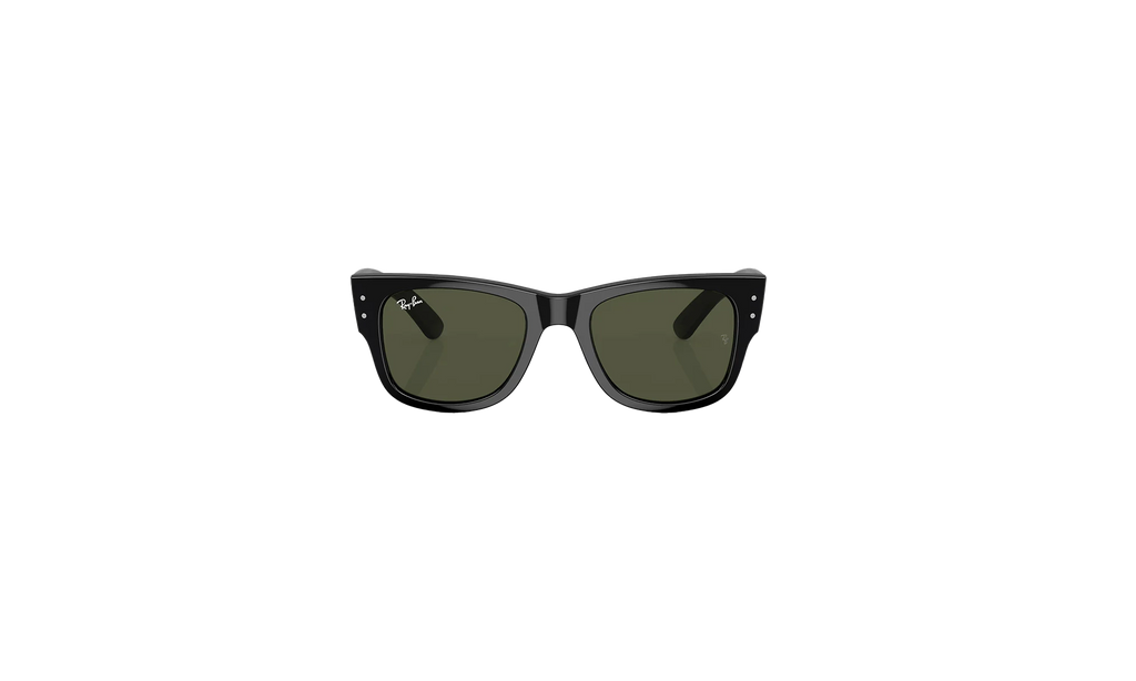 Mega Wayfarer Sunglasses Black/Green ORB0840S