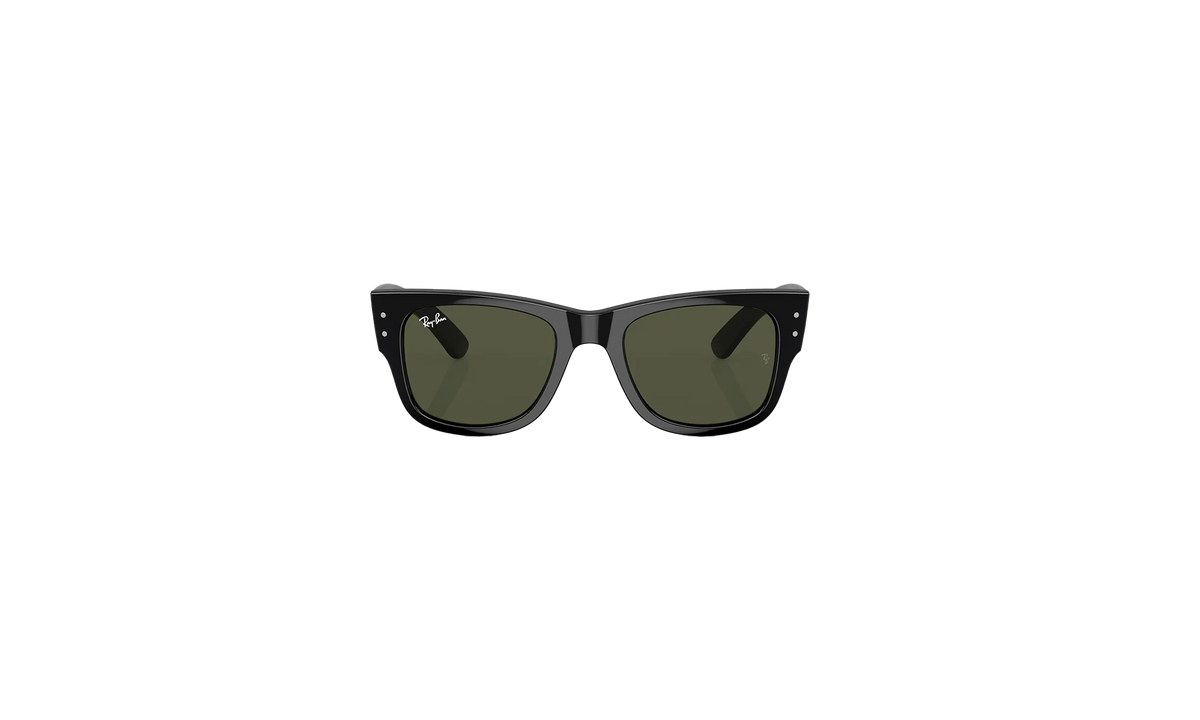 Mega Wayfarer Sunglasses Black/Green ORB0840S