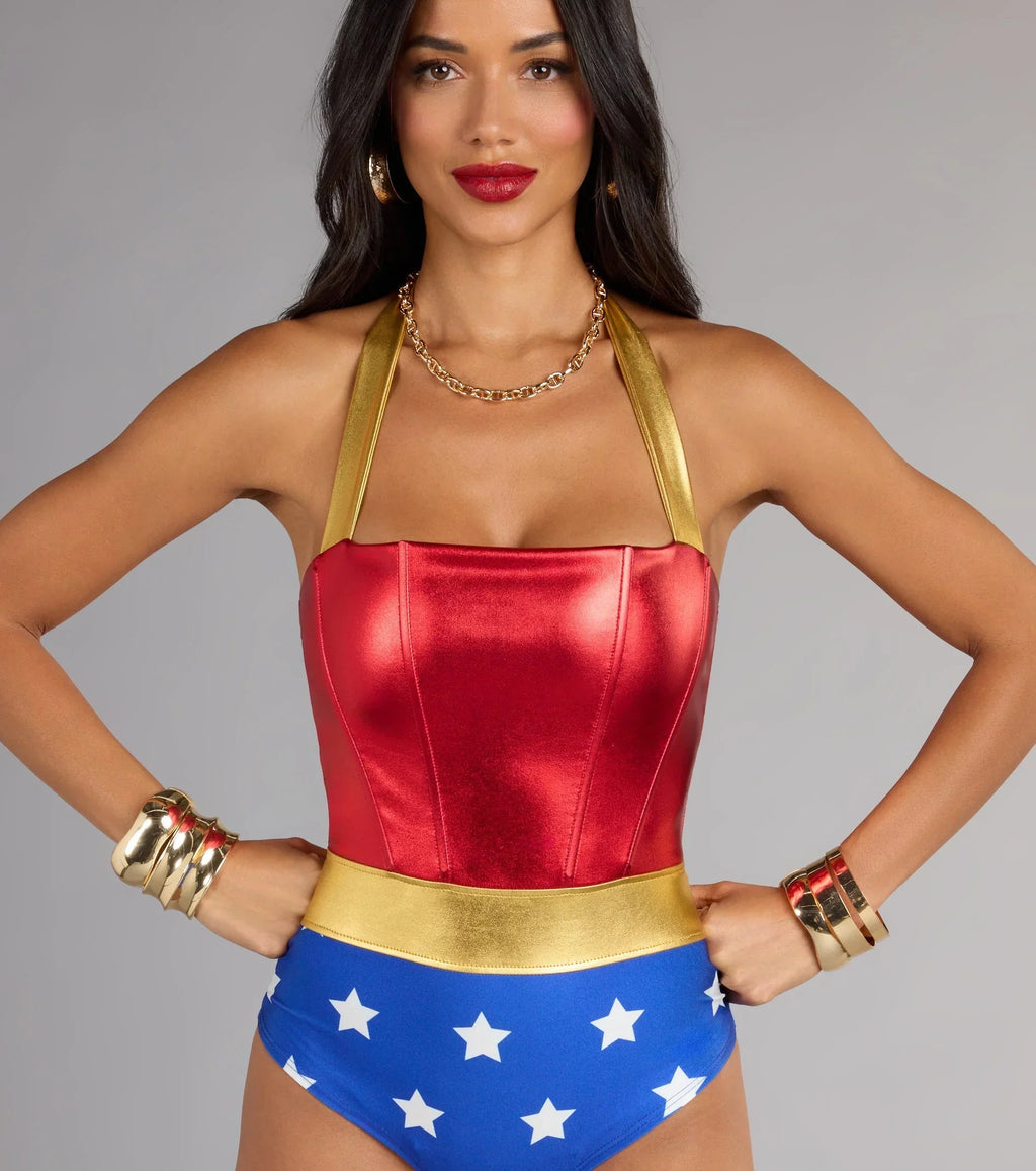 Lady Justice Halter Bodysuit