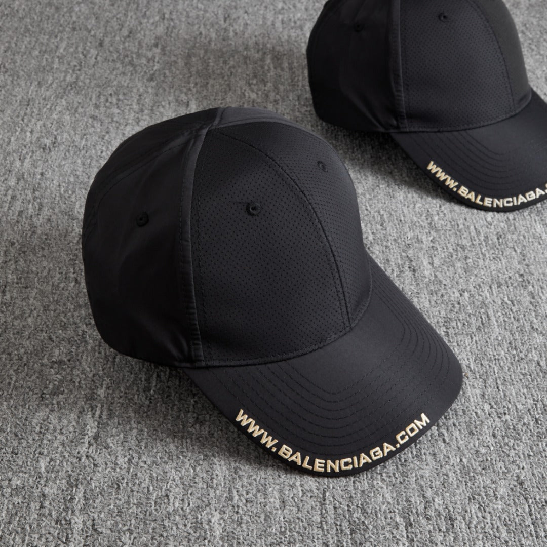 Balenciaga Men's Women's Cap Top Logo Embroidery Mesh Solid Color Duck Tongue Cap Casual Hat Average Size Adjustable  Accessories #81337