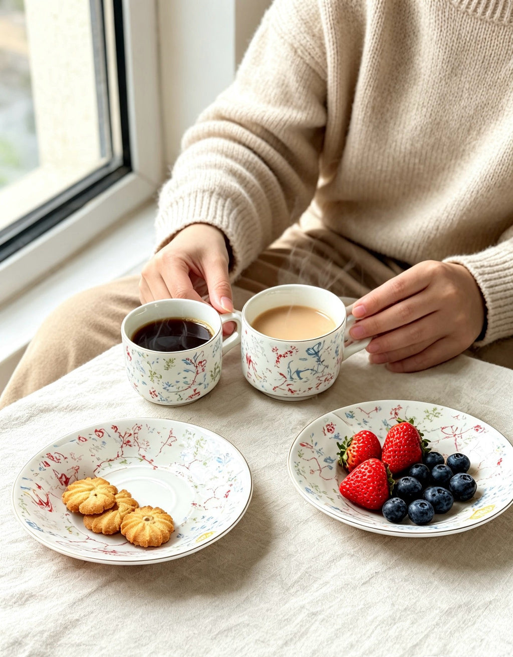 Maison Cabinet de Curiosités Porcelain Coffee Cup & Saucer Set