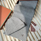 Loro Piana Cashmere Knit Hat Scarf Set #6664