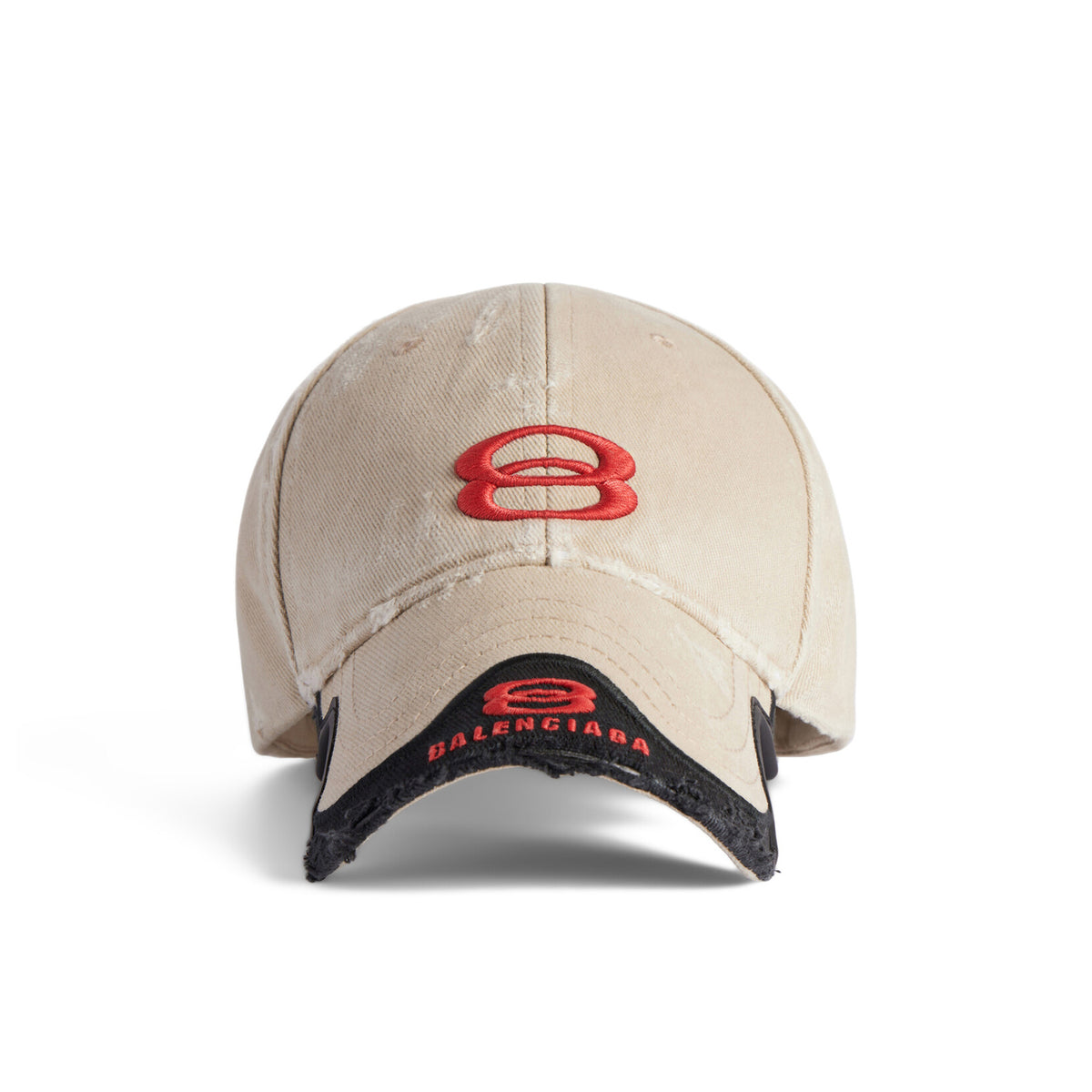 Balenciaga Men's and Women's Solid Color Embroidered Logo Design Cotton Duck Cap Hat #75236