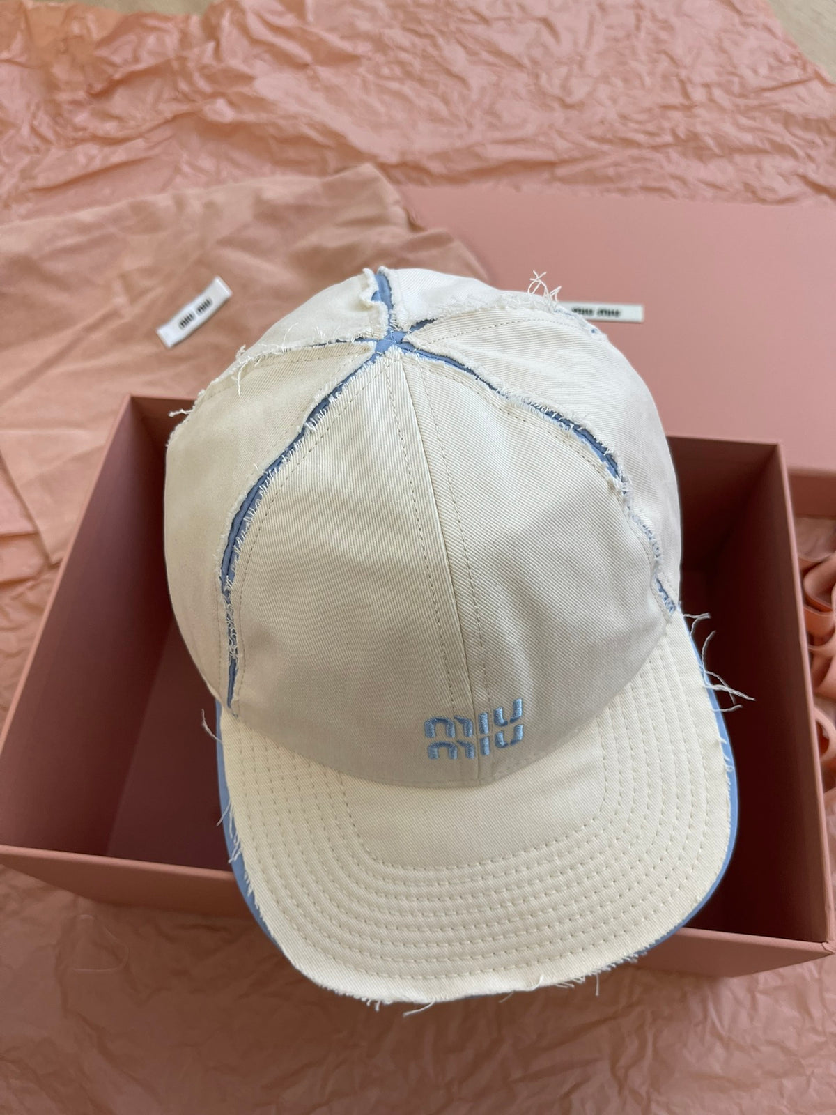 MiuMiu Men's And Women's Spring/fall Fashion Casual Color-blocked Baseball Cap Baseball Cap Hat Accessories #79398
