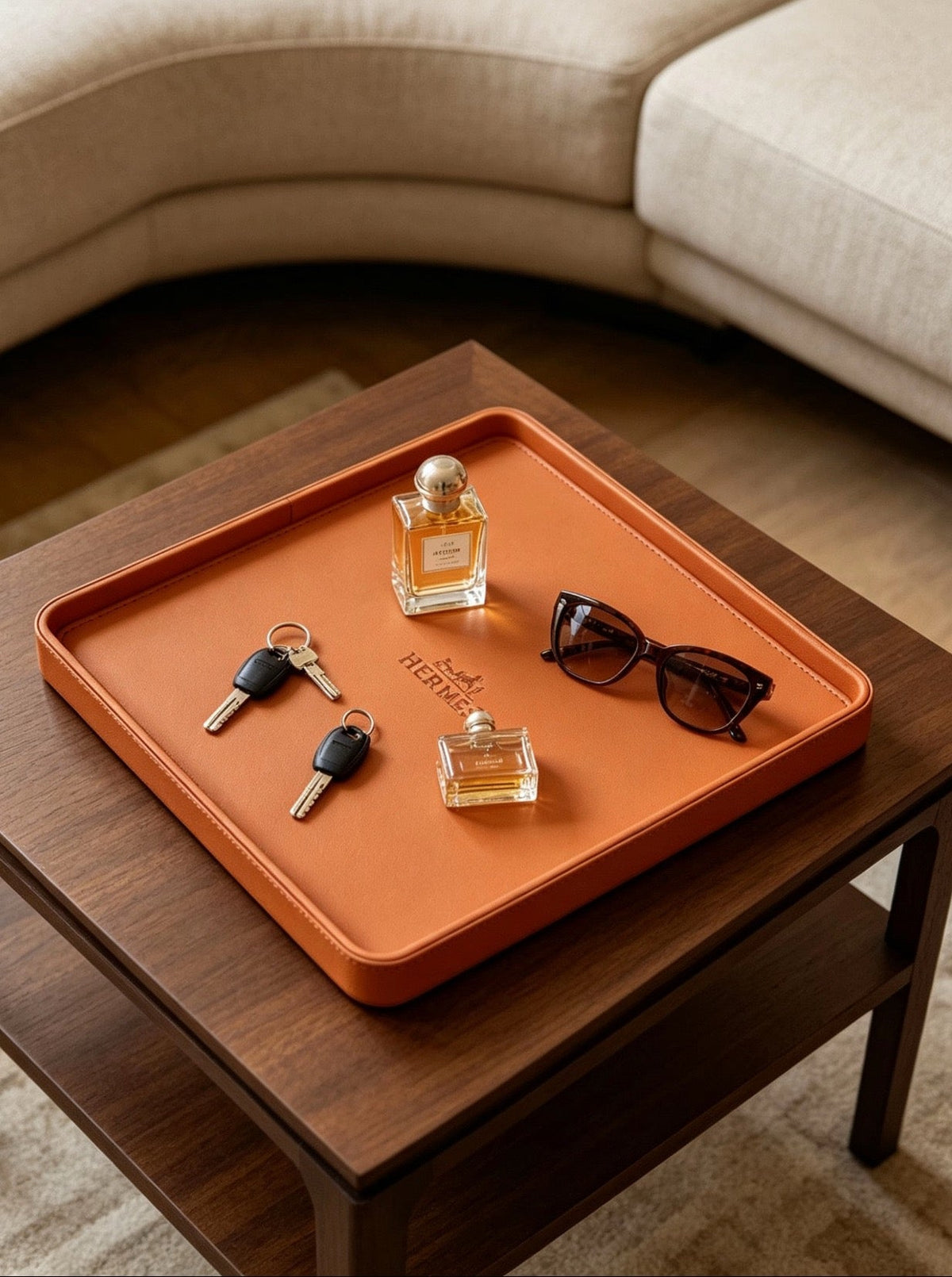 Leather Valet Tray Gift Set
