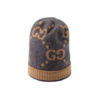 Gucci GG Knit Cashmere Hat Jacquard Tassel Scarf Set Suit #97289