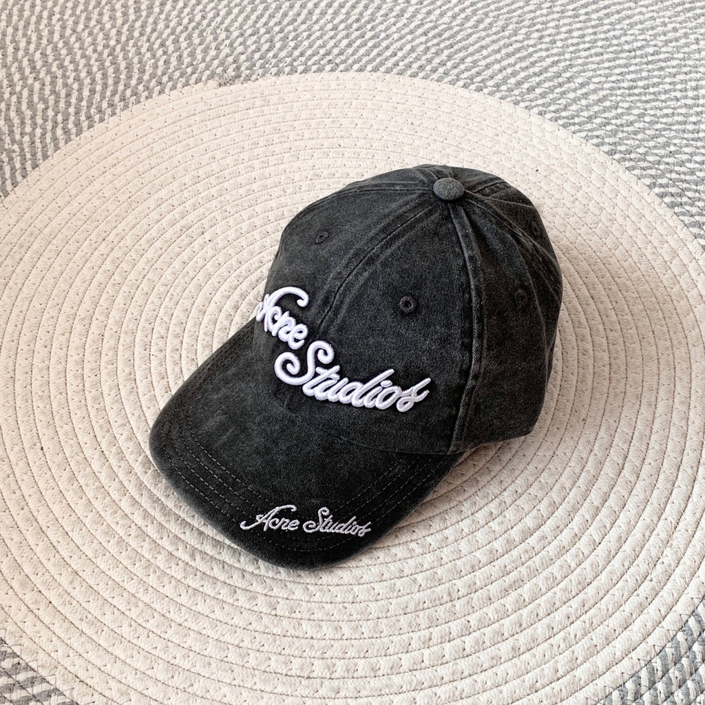 Acne Studios Men's And Women's Solid Color Embroidered Letter Print Cotton Baseball Cap Hat #77755