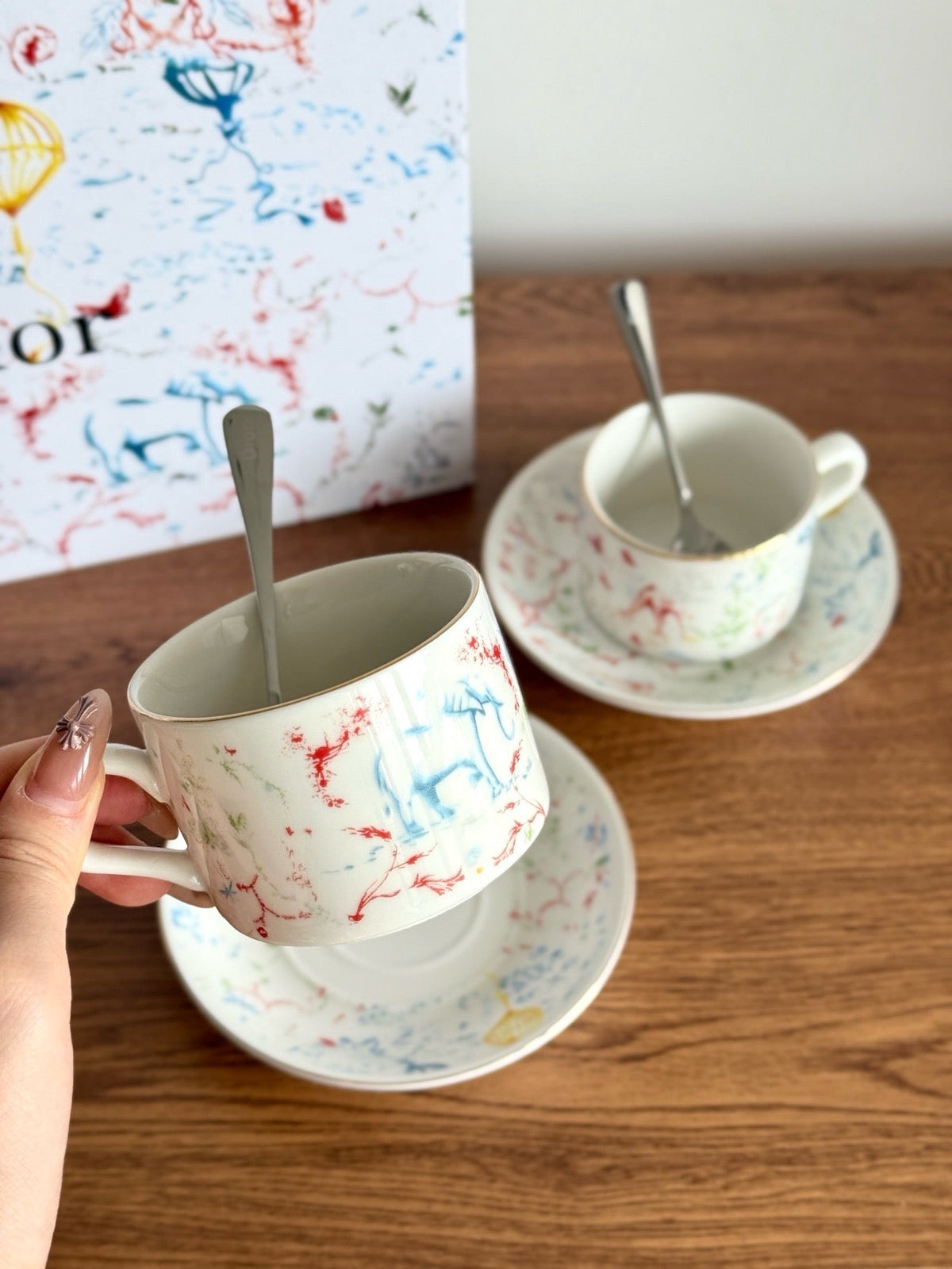 Maison Cabinet de Curiosités Porcelain Coffee Cup & Saucer Set