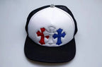 Chrome Hearts Men's And Women's Spring/fall Fashion Casual Leather-trimmed Cap With Silver Buckle Baseball Cap With Visor Hats  Accessories #78542