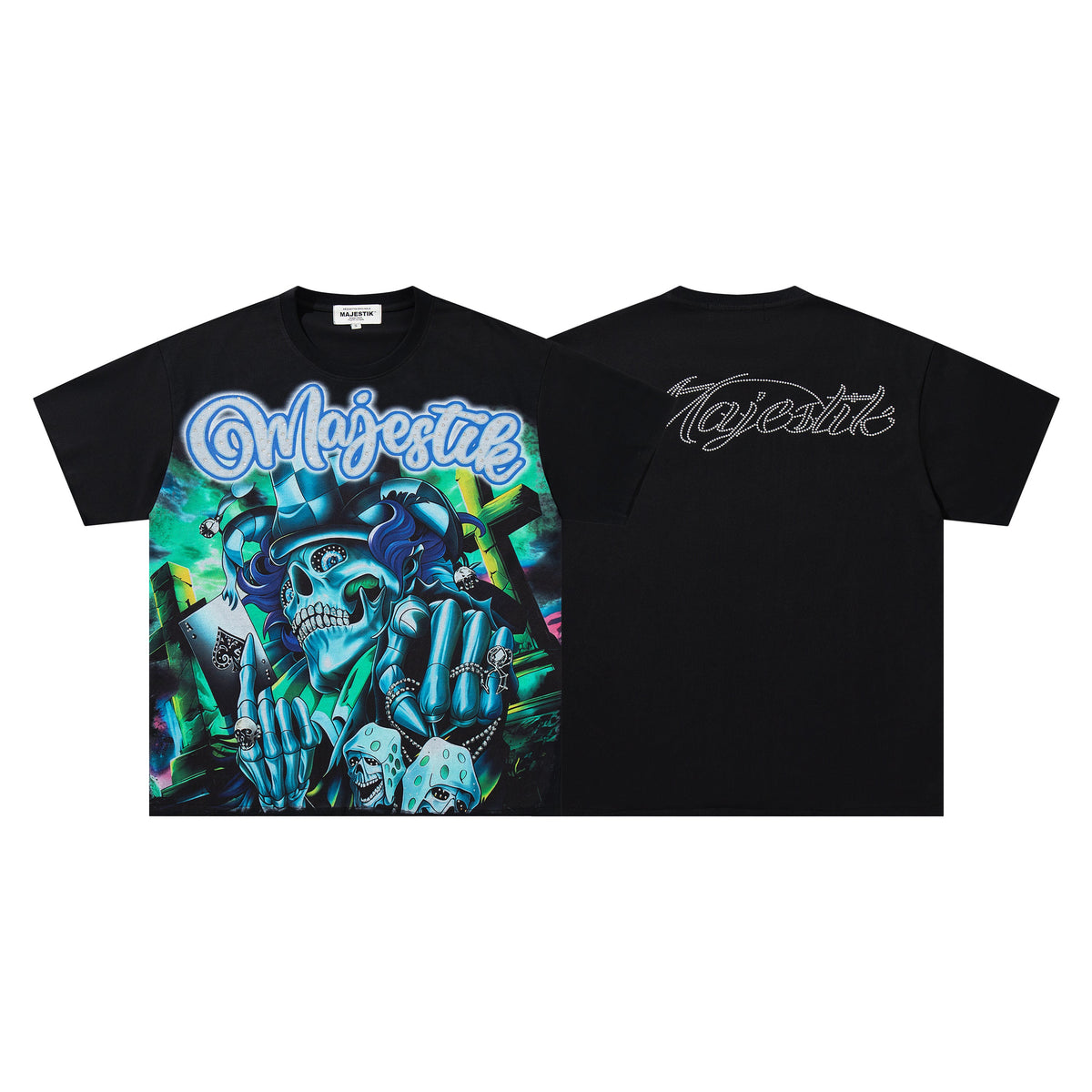 Majestik Skull Rhinestone Tee
