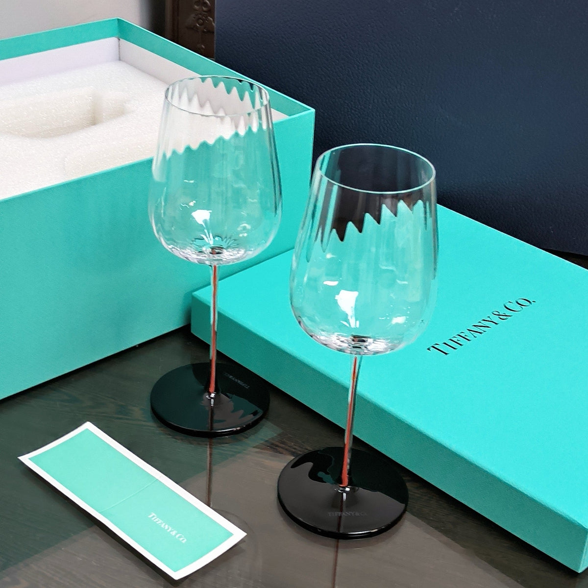 Crystal Wine Glasses Set of 2