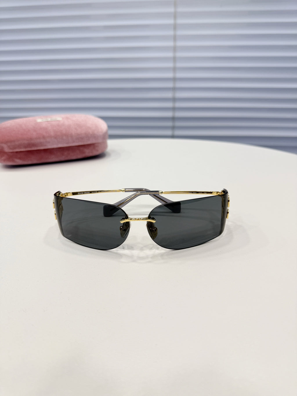 MiuMiu Men's And Women's Classic Minimalist Sunglasses That Perfectly Blend Simplicity And Fashion Featuring An Irregular Shape Design  Accessories Casual Glasses #78199