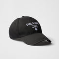 Prada Men's Logo Embroidery Pattern Printed Solid Color Nylon Duck Cap Hat #75813