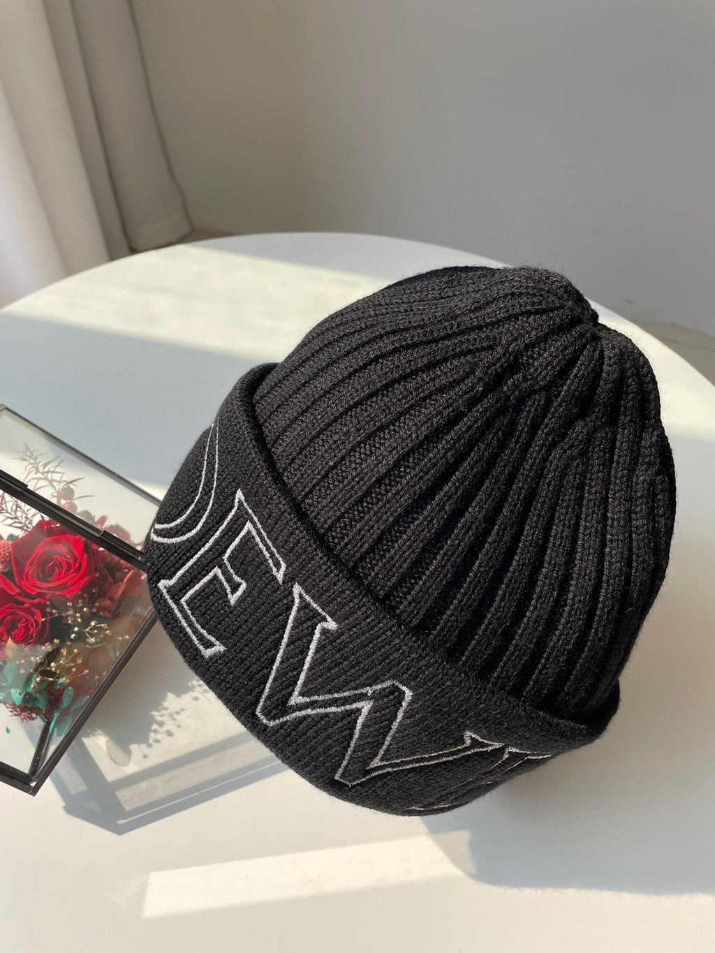 Loewe Knitted Embroidered Hat #22147