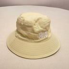 MiuMiu Men's and Women's Solid Color Embroidered Letter Printed Fisherman's Hat Cap #72347