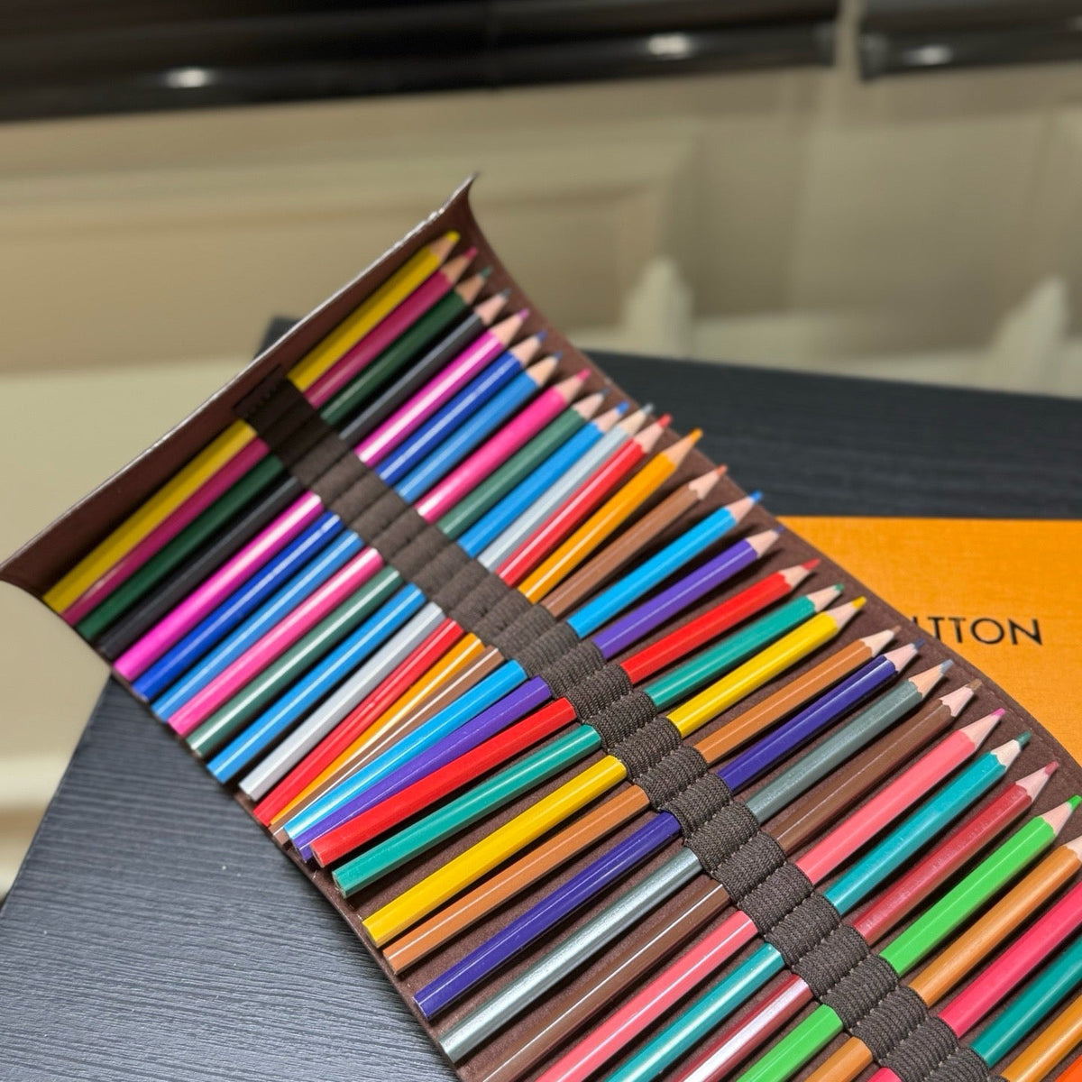 Classic Monogram Travel Colouring Set