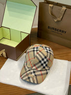 Burberry Men's And Women's  Spring/Fall Fashion Casual Classic Plaid Baseball Cap & Fisherman Hat Hat Accessories #78724