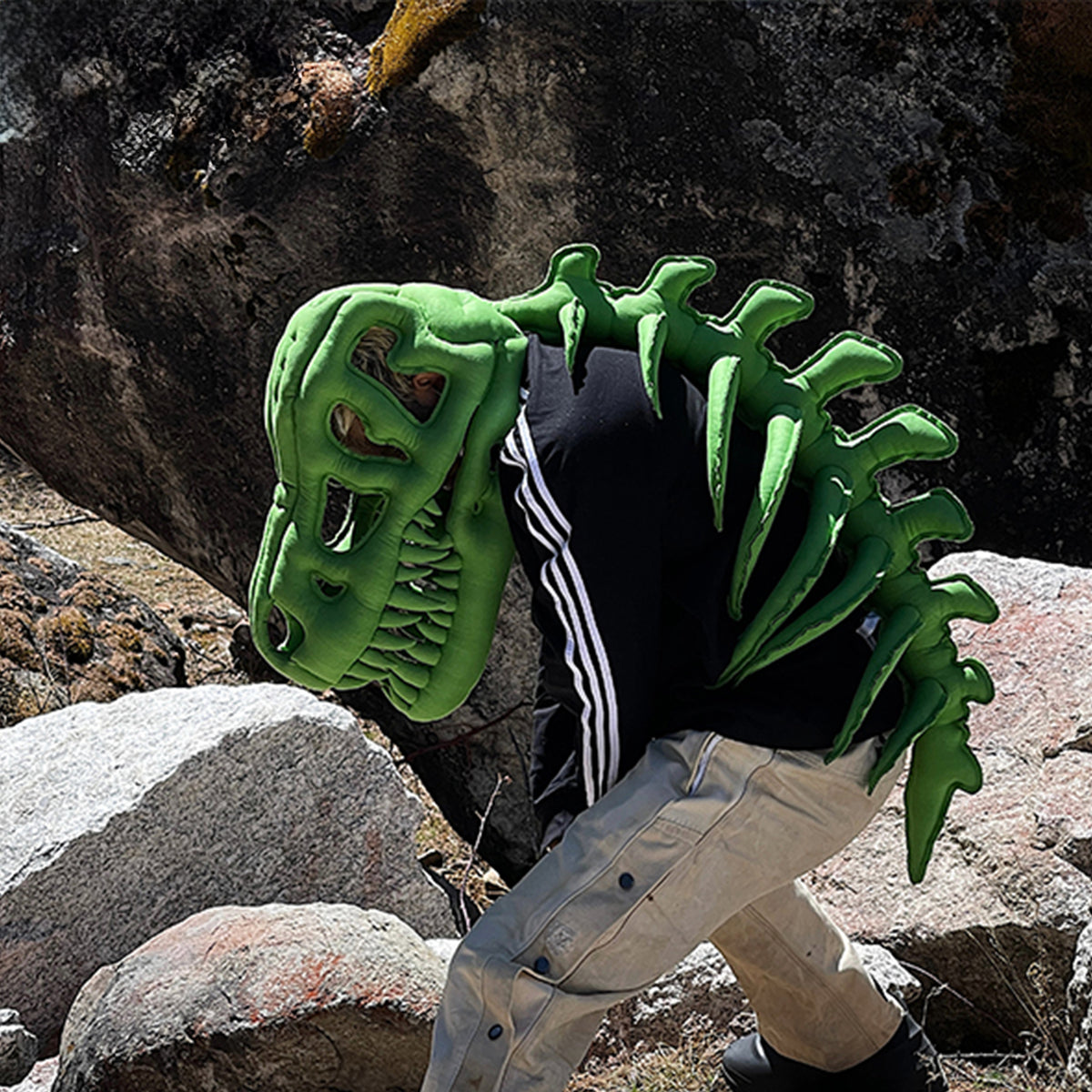 Rick Owens Tyrannosaurus Rex Toys Design Handmade Customized Green Dinosaur Hats Cool Gifts Artwork Home Decoration Ngvp #8761