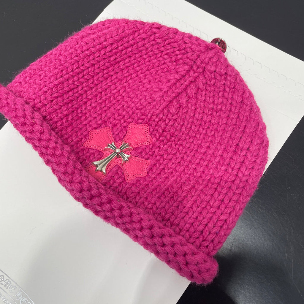 Chrome Hearts Silver Jewelry Cowhide Cross Thick Needle Cold Hat #334408