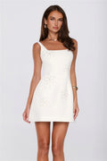 Blossom Society Mini Dress Off White