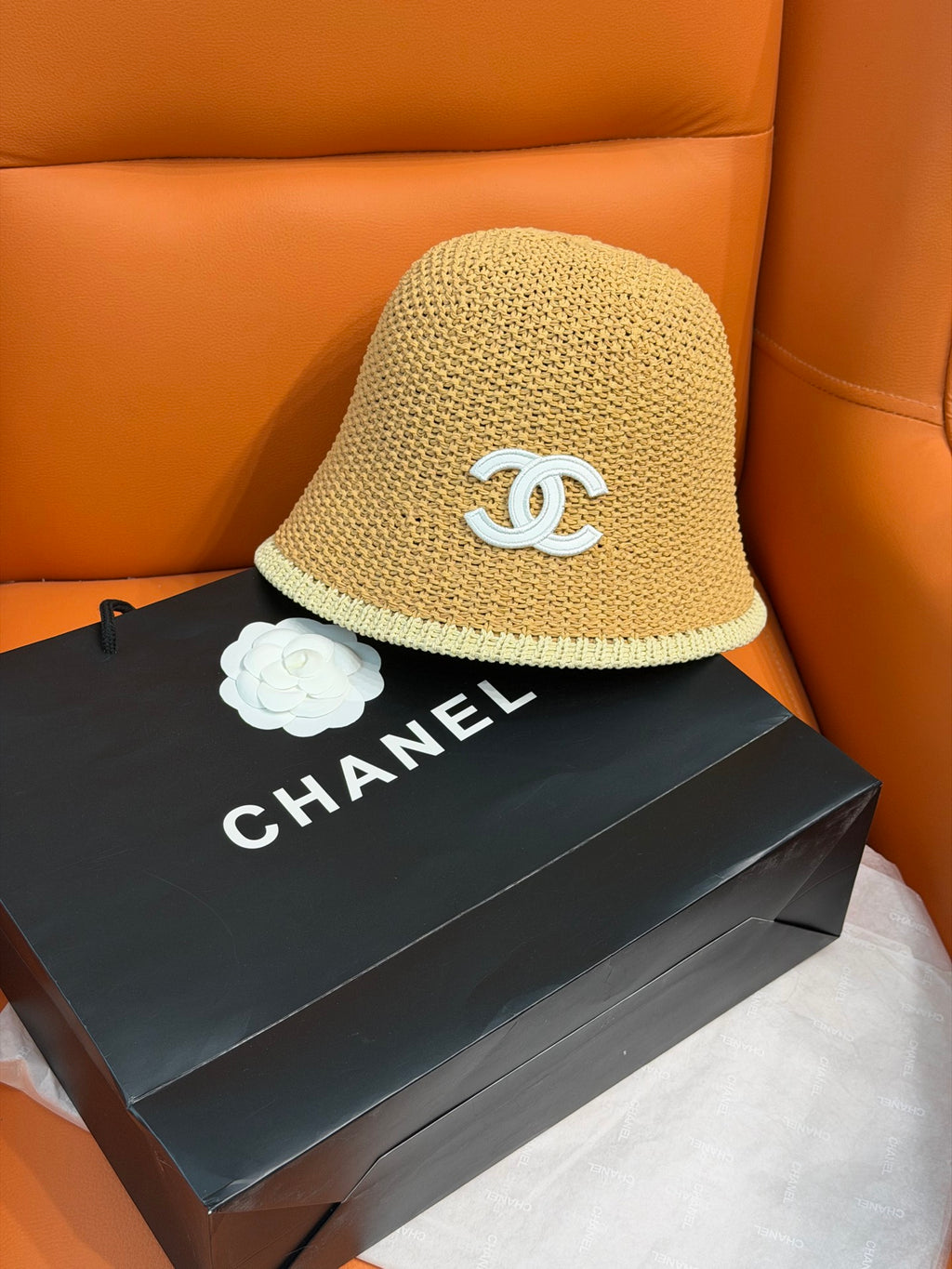Chanel Woven Bucket Hat #385039