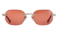 Hustler Rimless Drill Mount 24KT White Gold / Blood Orange DMHU2 0048 44C5
