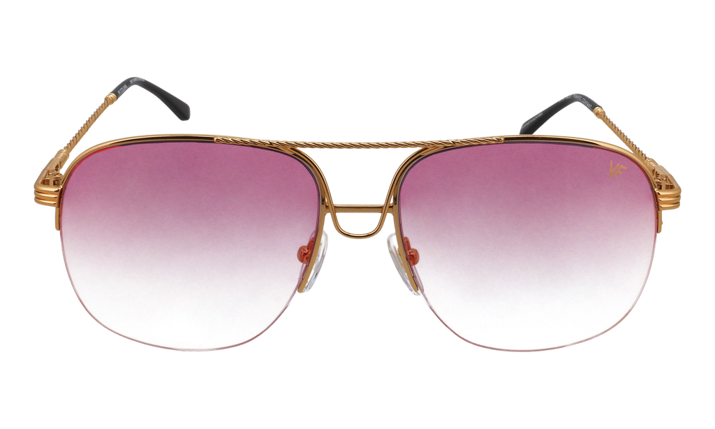 Collins Half Rim 24KT Yellow Gold / Grape Pop MPCL2 0001 54T4