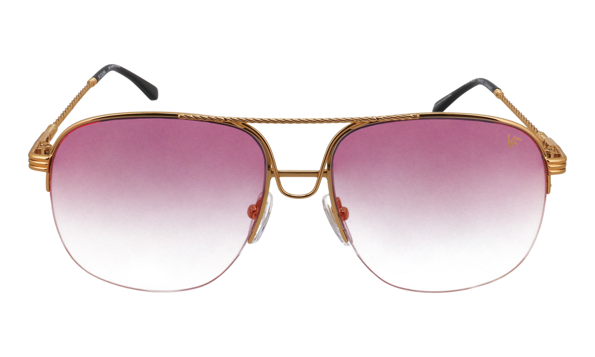 Collins Half Rim 24KT Yellow Gold / Grape Pop MPCL2 0001 54T4