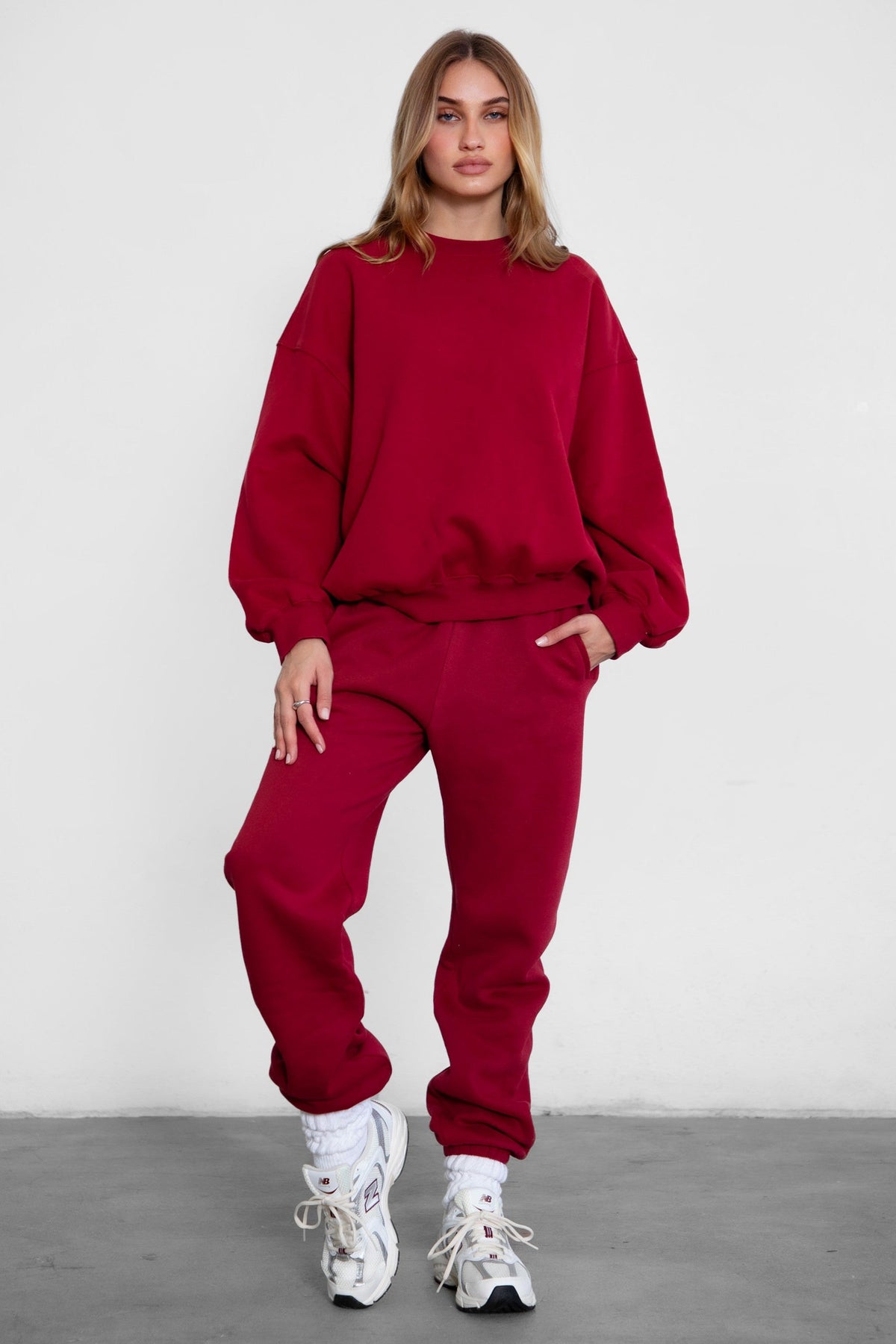 DOVE PLUS SIZE Plush Fleece High Waist Sweatpants