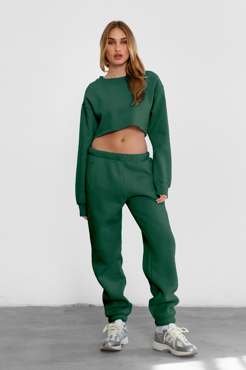 DOVE PLUS SIZE Plush Fleece High Waist Sweatpants