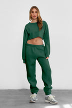 DOVE PLUS SIZE Plush Fleece High Waist Sweatpants