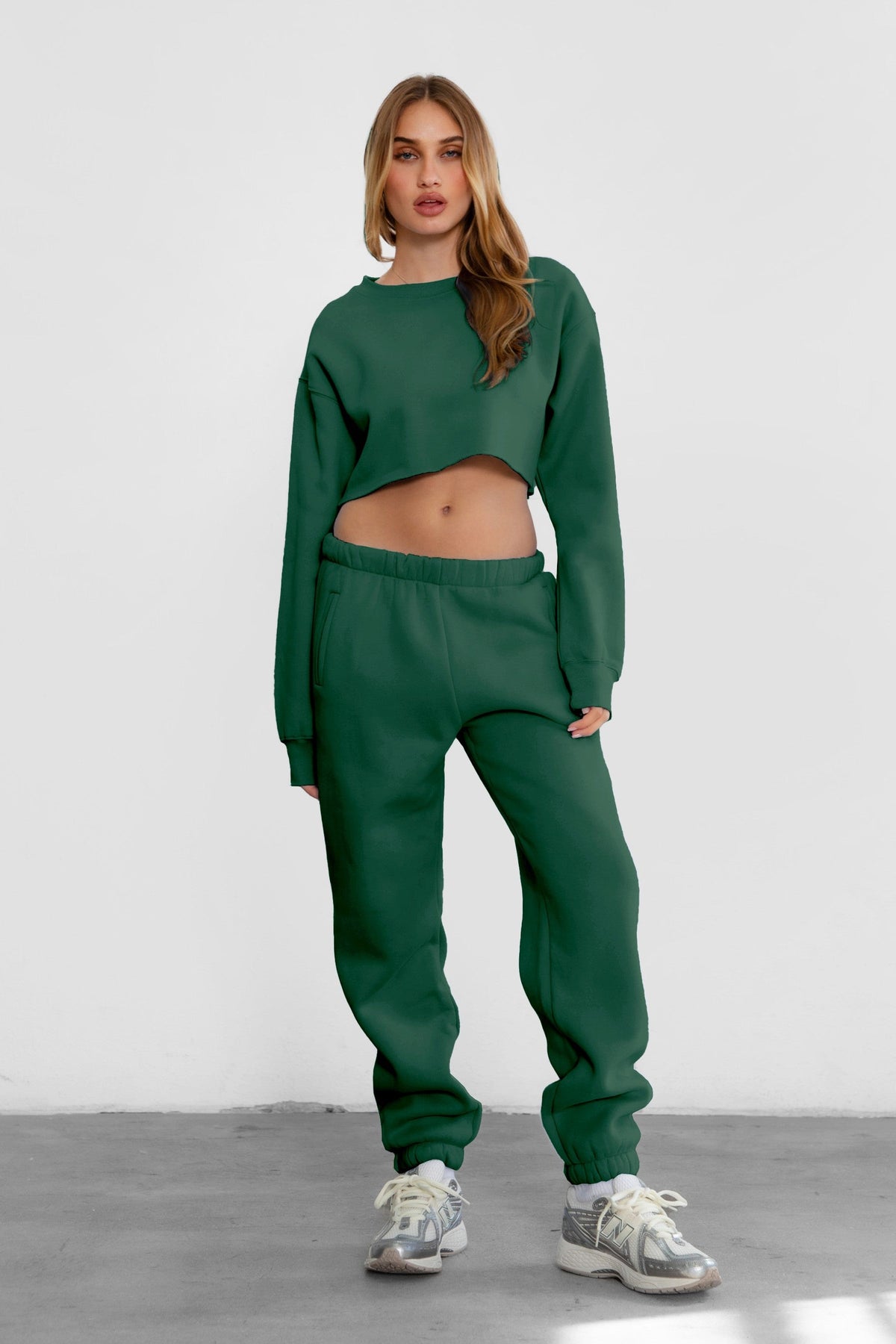 DOVE PLUS SIZE Plush Fleece High Waist Sweatpants