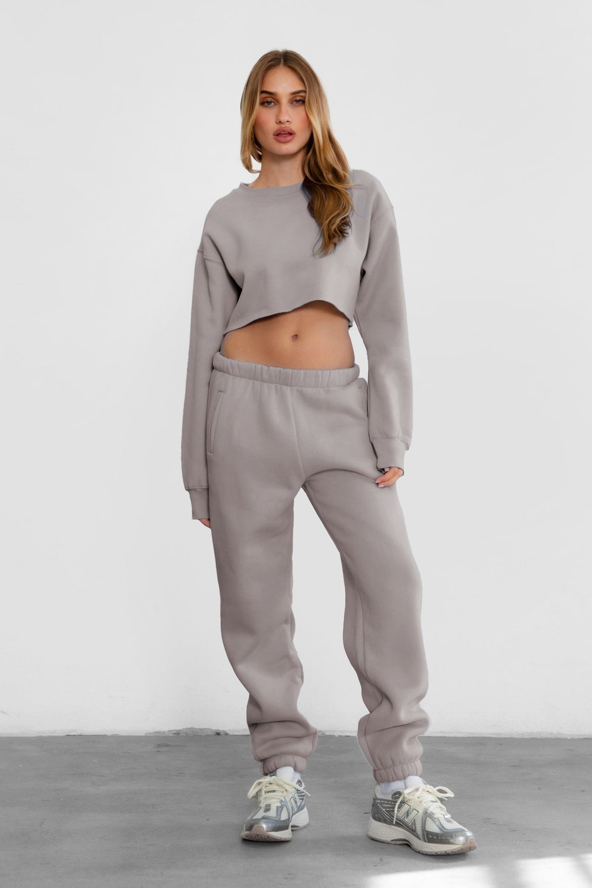 DOVE PLUS SIZE Plush Fleece High Waist Sweatpants