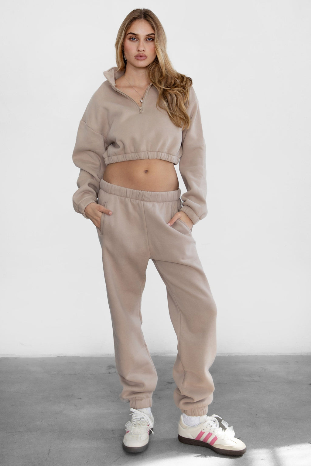 DOVE PLUS SIZE Plush Fleece High Waist Sweatpants