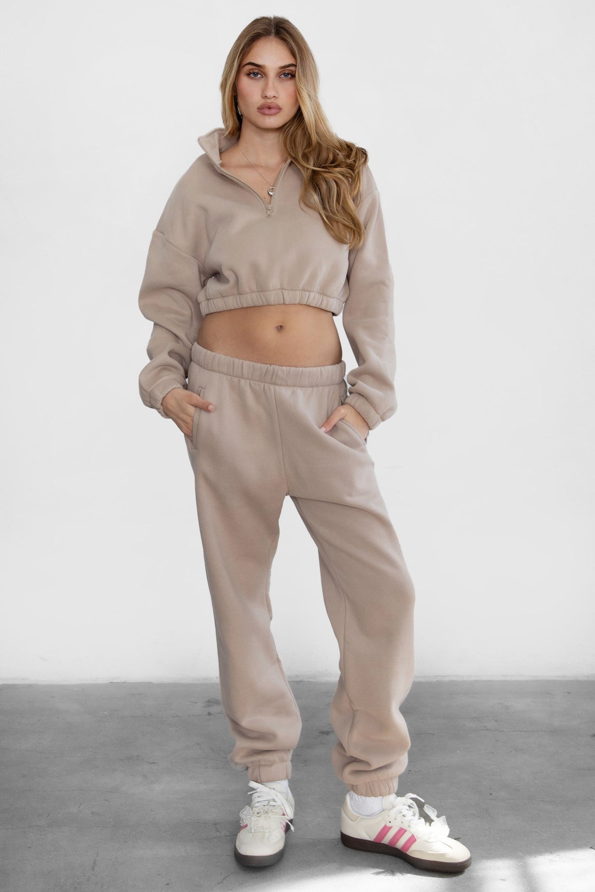 DOVE PLUS SIZE Plush Fleece High Waist Sweatpants