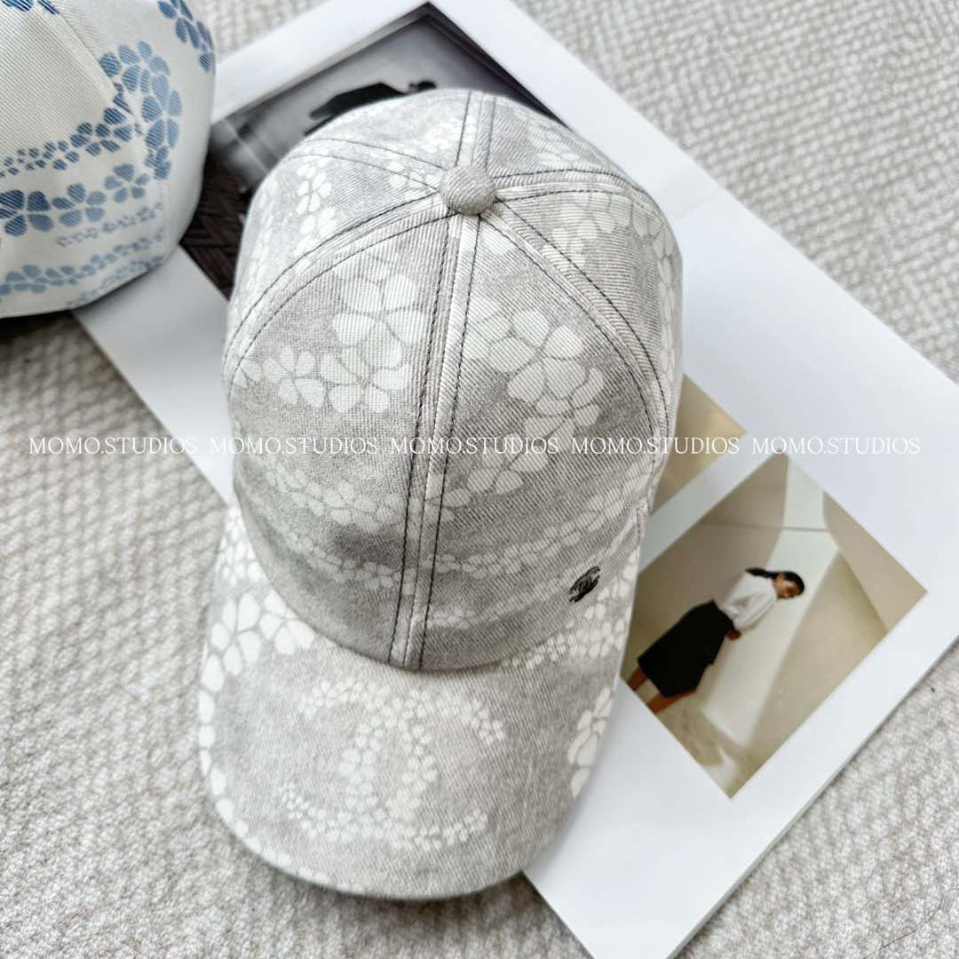 Chanel Men's and Women's Solid Color Floral Print Baseball Cap Hat #77569