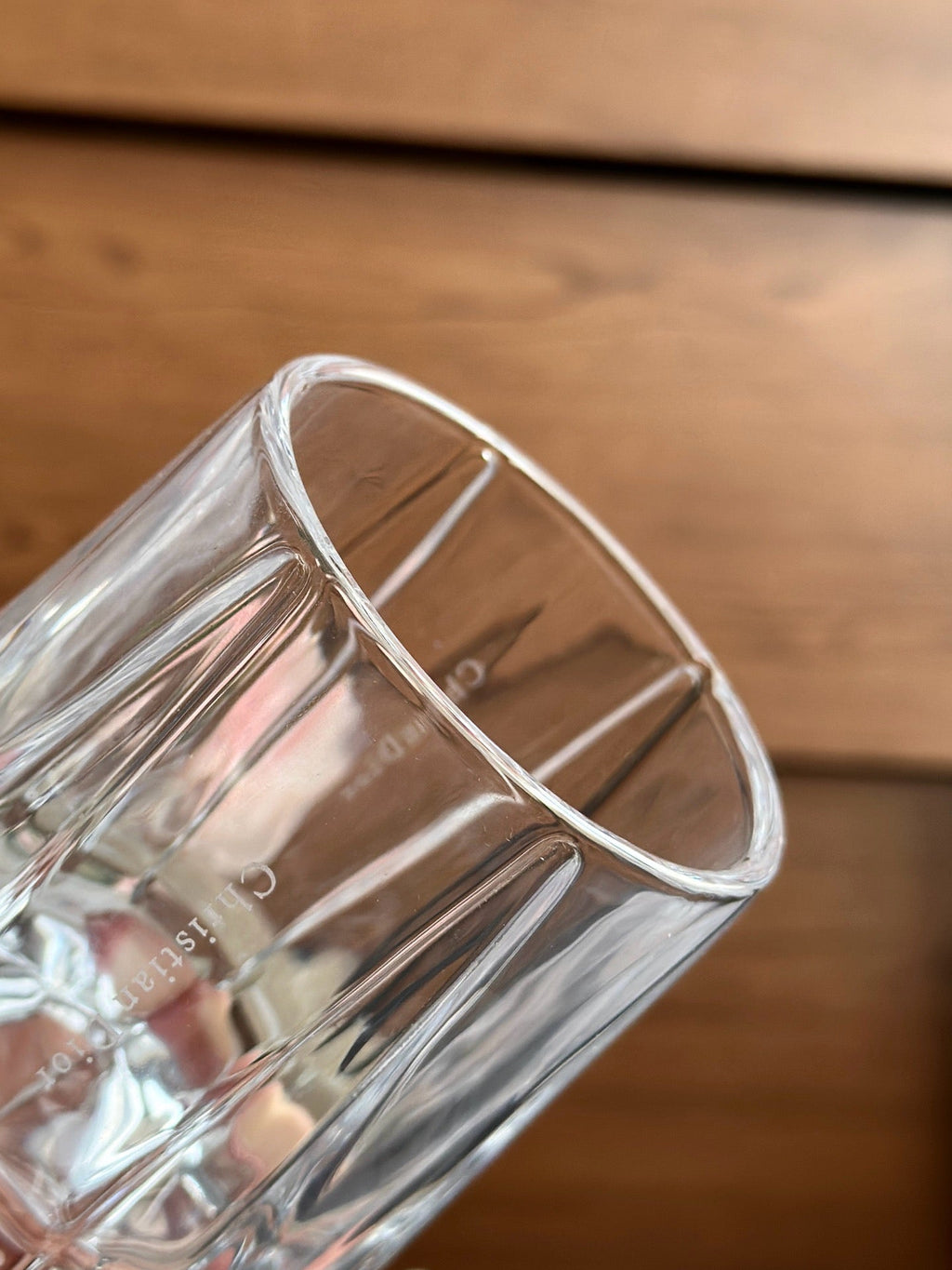 Maison Tumbler Cannage Transparent Crystal Glasses Set of 4