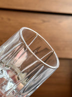 Maison Tumbler Cannage Transparent Crystal Glasses Set of 4